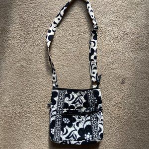 Black and White Vera Bradley Cross Body Purse